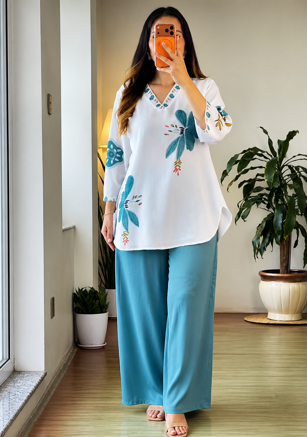 Sea Blue Co-ord Set