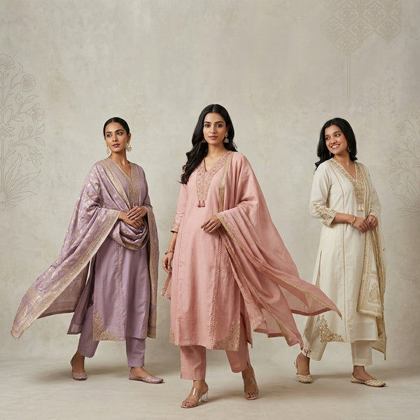 Kurti Pant Dupatta sets
