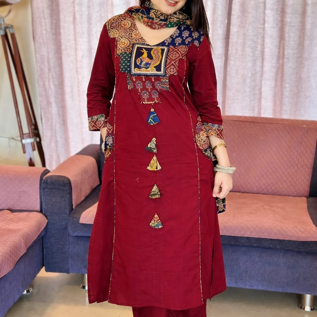 Kurti Pant Dupatta Set