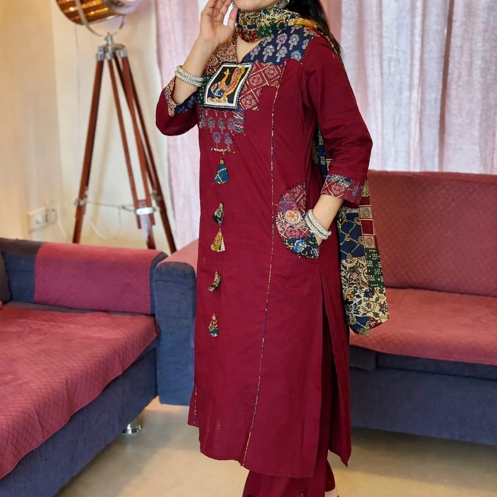 Kurti Pant Dupatta Set