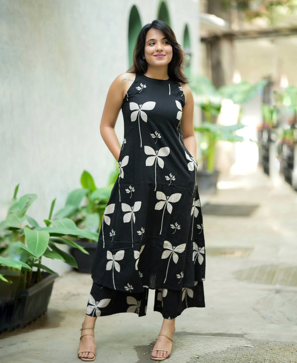 kurti Palazza -(black)