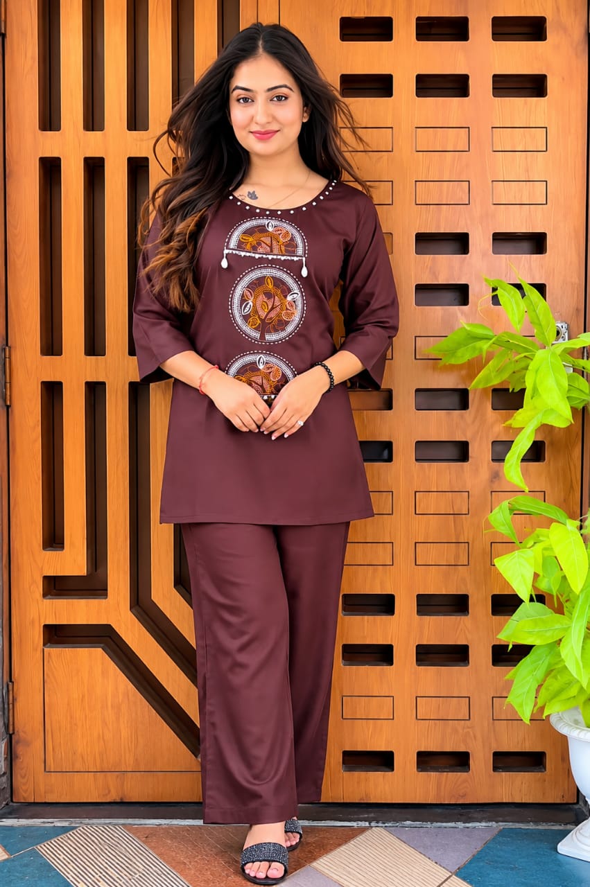 Co-ord Set-Brown