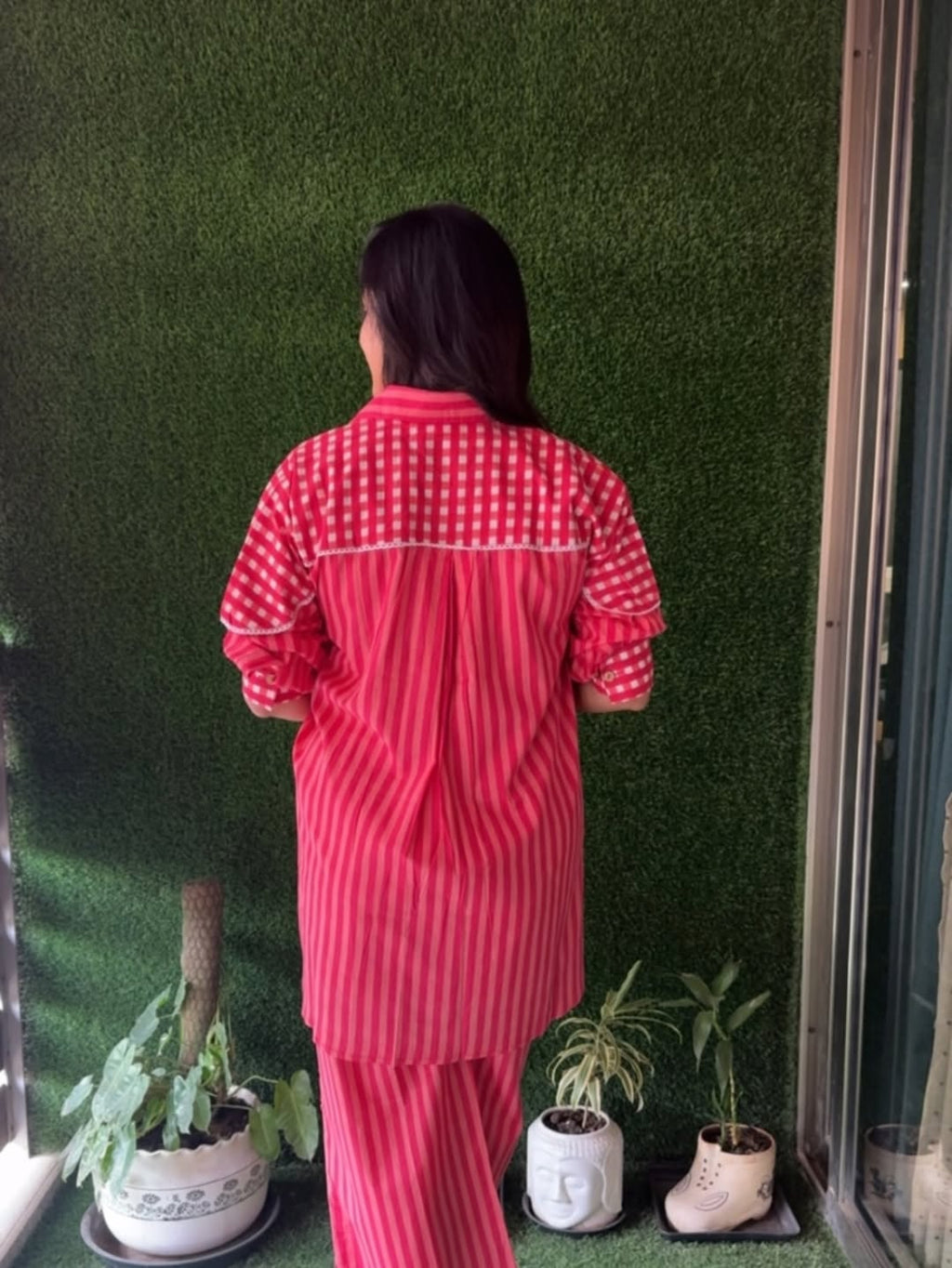 Co-ord Sets-(cherry color)