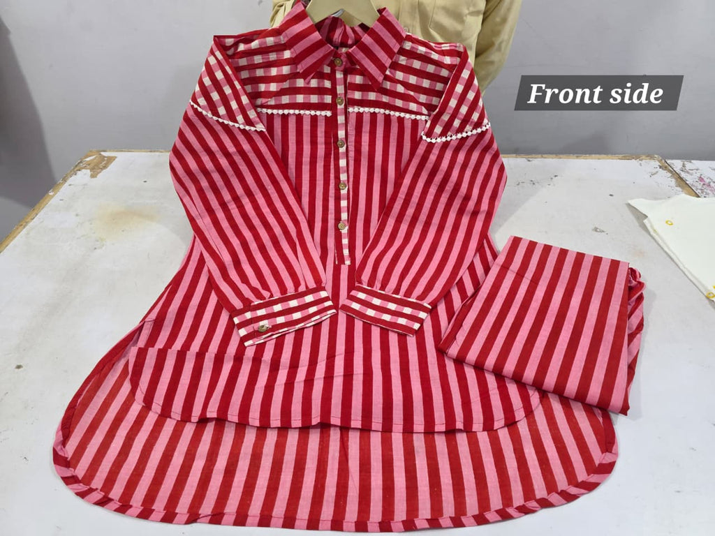 Co-ord Sets-(cherry color)