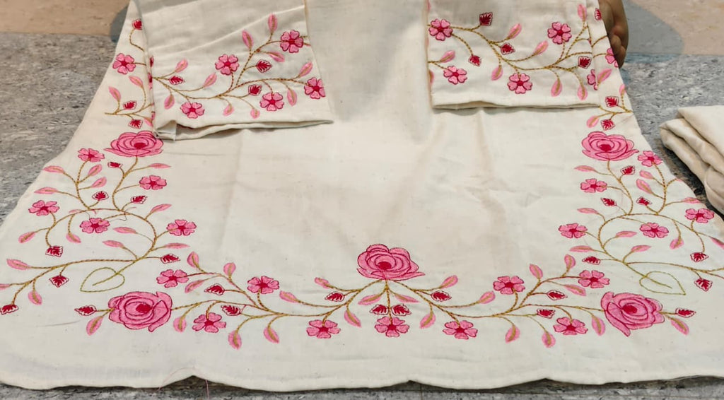 New Cord-Set White and pink