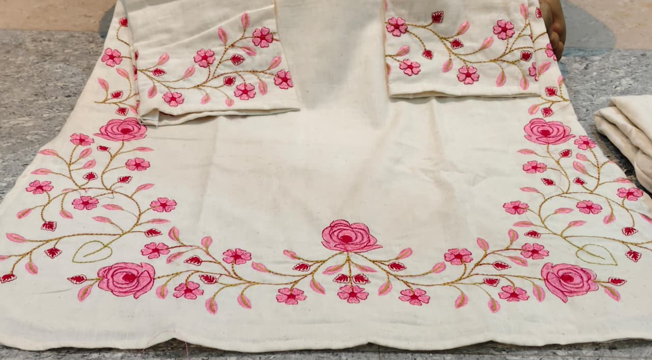New Cord-Set White and pink