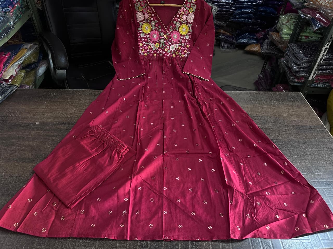 KURTA PENT Mahroon
